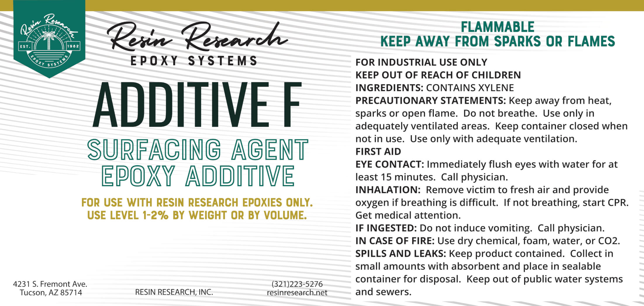 Additive F Label Design Gilbert, AZ