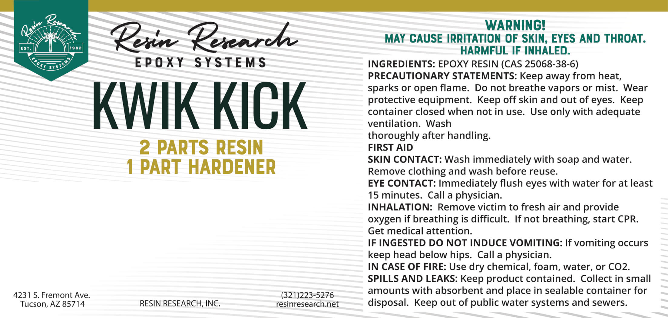 KWIK KICK Product Line Label Design Gilbert, AZ